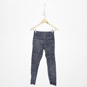 Lululemon Align Crop 21" Twillines Ice Grey Black LEGGING nulu womens 6